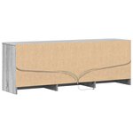 vidaXL Meuble TV avec LED sonoma gris 140x34x50 cm bois d'ingénierie