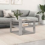 vidaXL Table basse sonoma gris 58x58x40 cm bois d'ingénierie