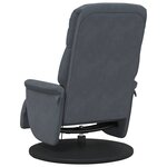 vidaXL Fauteuil de massage inclinable Gris foncé 91 x 71 x 105 cm