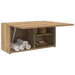 vidaXL Armoire murale de bain chêne artisanal bois d'ingénierie