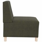 vidaXL Unité de Sofa Modulaire Sans Accoudoirs Vert armée