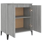 vidaXL Buffet Sonoma gris 60x35x70 cm Bois d'ingénierie