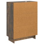 vidaXL Buffet Chêne fumé 66 x 34 5 x 90 cm Bois d'ingénierie