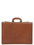 Serviette Specialist en cuir - KATANA - fermeture sécurisée -  44 cm - 3 soufflets - 68143-Marron
