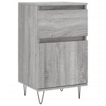 vidaXL Buffets 2 Pièces sonoma gris 40x35x70 cm bois d'ingénierie