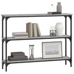 vidaXL Table console sonoma gris 100x22 5x75 cm bois d'ingénierie