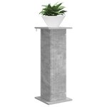vidaXL Support de Plante 2 pc Gris béton 30 5 x 30 x 80 5 cm