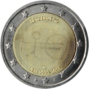 Pièce de monnaie 2 euro commémorative luxembourg 2009 – emu