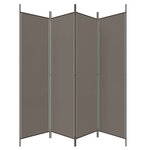 vidaXL Cloison de séparation 4 panneaux Anthracite 698x180 cm Tissu
