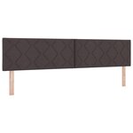 Lit Box Spring vidaXL avec Matelas Marron Foncé 200x200 cm Tissu