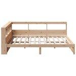 vidaXL Lit bibliothèque sans matelas 150x200 cm bois massif de pin