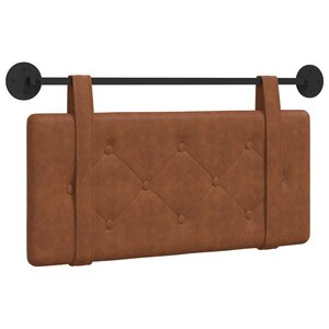 vidaXL Tête de lit suspendue Marron PU antique