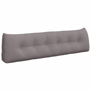 vidaXL Coussin de Dos Taupe 180 x 24 x 50 cm tissu