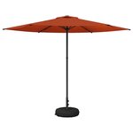 vidaXL Parasol de jardin avec base 300 x 300 cm Polyester