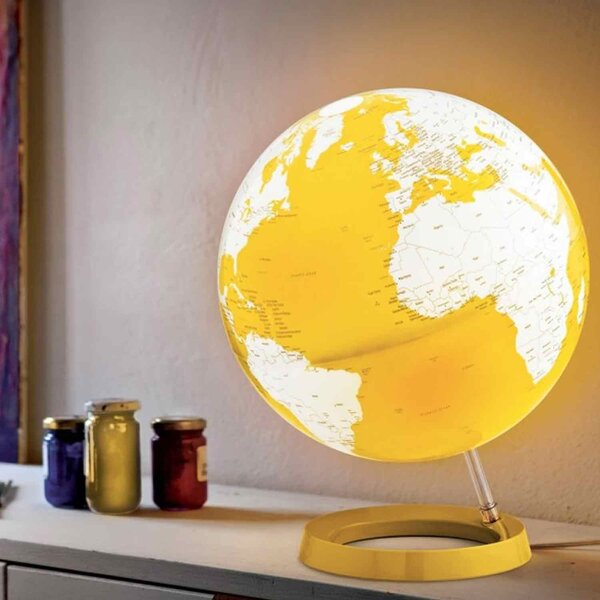 Globe terrestre illustré 25 cm lumineux textes en français Tecnodidattica - Mr Scandinave