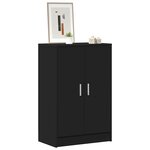 vidaXL Armoire à chaussures Noir 60x35x92 cm Bois d’ingénierie