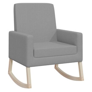 vidaXL Chaise à bascule Gris clair Tissu