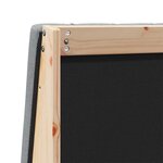 vidaXL Tête de lit capitonnée Gris clair 120 cm Pin massif