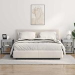 vidaXL Cabinet de chevet Gris Sonoma 41 x 31 x 51 cm Bois d'ingénierie