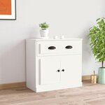vidaXL Buffet blanc 70x35 5x67 5 cm bois d'ingénierie