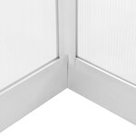 vidaXL Serre Aluminium 421x190x195 cm 15 6 m³