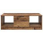 vidaXL Table basse Bois Ancien 102 x 50 x 36cm Bois d'ingénierie