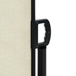 vidaXL Auvent latéral rétractable crème 100x500 cm