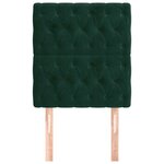 vidaXL Tête de lit Vert foncé 80x7x118/128 cm Velours