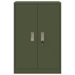 vidaXL Armoire de rangement Vert olive 60 x 40 x 90 cm Acier