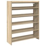 vidaXL Étagère à chaussures chêne sonoma 80x25x100cm bois d'ingénierie