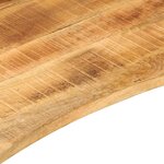 vidaXL Dessus de bureau avec courbe 100x50x2 5 cm manguier massif brut