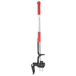 vidaXL Désherbant rouge et argenté 99 5 cm aluminium anodisé
