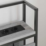 vidaXL Tête de lit de rangement Sonoma gris 150 cm Bois d'ingénierie