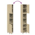 vidaXL Armoire salle de bain chêne sonoma 30x30x190 cm