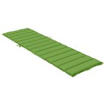 vidaXL Coussin de chaise longue vert mélangé 200x60x4 cm tissu