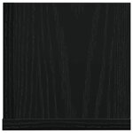 vidaXL Étagères murales 2 Pièces noir 100x16 5x16 5 cm bois d'ingénierie