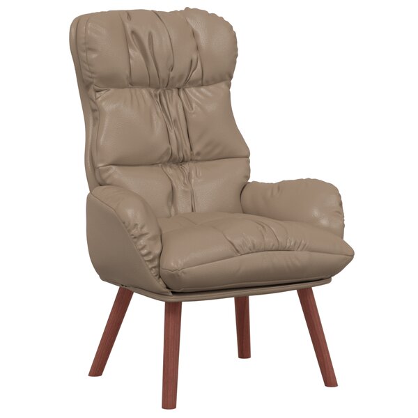 Fauteuil relaxant vidaXL en cuir synthétique cappuccino