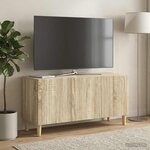 vidaXL Meuble TV Chêne Sonoma 99 x 34 5 x 50 cm Bois d'ingénierie