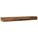 vidaXL Cadre de lit avec rangement Bois ancien 236 5 x 180 x 31 5 cm