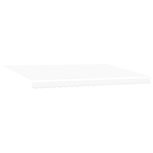 vidaXL Auvent Rétractable Blanc 500 × 300 cm Polyester et Acier