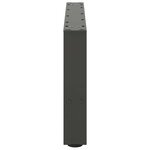 vidaXL Pieds de table basse Anthracite 2 pièces 70 x (30-31) cm Acier