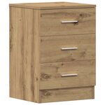 vidaXL Tables de chevet 2 Pièces chêne artisanal 38x35x55 cm