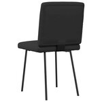 vidaXL Chaises à manger lot de 4 noir similicuir
