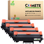 TN2420 - 4 Toners compatibles Brother TN2420 Noir - COMETE