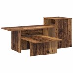 vidaXL Table console Bois ancien 91 5 x 35 x 38 5 cm Bois d'ingénierie