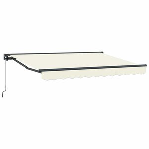 vidaXL Auvent rétractable manuel Crème 3 5 x 2 m