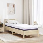 vidaXL Matelas Blanc  Gris 70 x 200 cm Mousse
