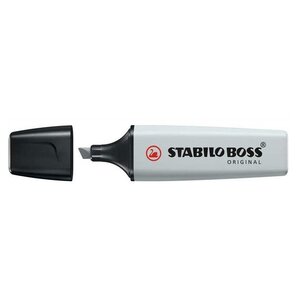 Surligneur BOSS ORIGINAL Pastel pointe Biseau 2 - 5 mm Poudre de Gris STABILO