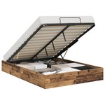 vidaXL Cadre de lit ottoman Bois ancien 193 x 120 x 25 cm