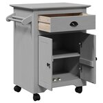 VidaXL Chariot de cuisine BODO gris 72x45x80 cm
